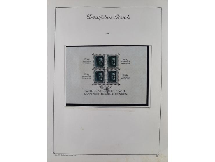 1872/1945, ungebrauchte/postfrische und gestempelte Sammlung, dabei u.a. Mi.-Nr. Bl. 1 postfrisch (Unterrand etwas geknickt) 