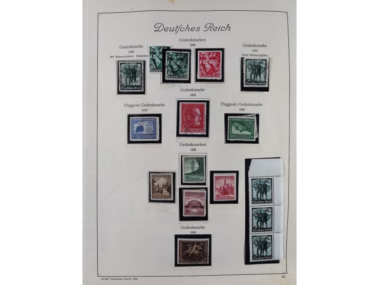 1872/1945, ungebrauchte/postfrische und gestempelte Sammlung, dabei u.a. Mi.-Nr. Bl. 1 postfrisch (Unterrand etwas geknickt) 