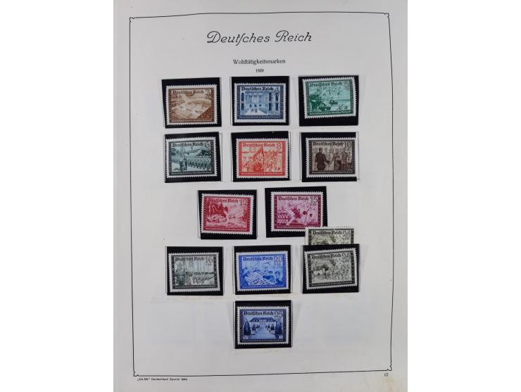 1872/1945, ungebrauchte/postfrische und gestempelte Sammlung, dabei u.a. Mi.-Nr. Bl. 1 postfrisch (Unterrand etwas geknickt) 