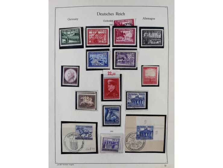 1872/1945, ungebrauchte/postfrische und gestempelte Sammlung, dabei u.a. Mi.-Nr. Bl. 1 postfrisch (Unterrand etwas geknickt) 