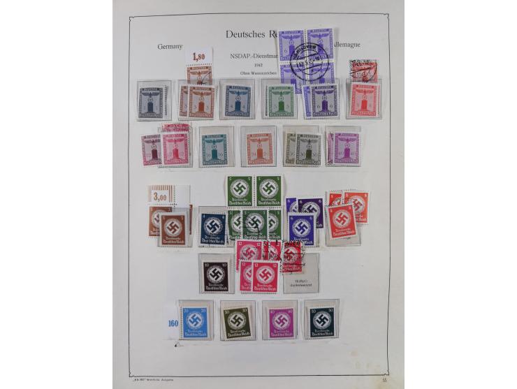 1872/1945, ungebrauchte/postfrische und gestempelte Sammlung, dabei u.a. Mi.-Nr. Bl. 1 postfrisch (Unterrand etwas geknickt) 