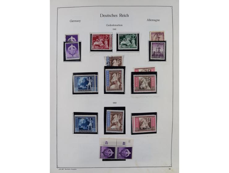 1872/1945, ungebrauchte/postfrische und gestempelte Sammlung, dabei u.a. Mi.-Nr. Bl. 1 postfrisch (Unterrand etwas geknickt) 