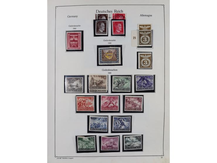 1872/1945, ungebrauchte/postfrische und gestempelte Sammlung, dabei u.a. Mi.-Nr. Bl. 1 postfrisch (Unterrand etwas geknickt) 