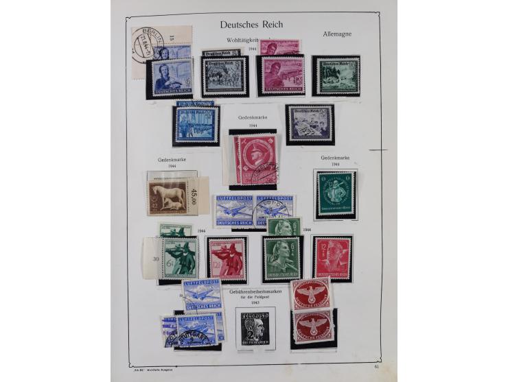 1872/1945, ungebrauchte/postfrische und gestempelte Sammlung, dabei u.a. Mi.-Nr. Bl. 1 postfrisch (Unterrand etwas geknickt) 