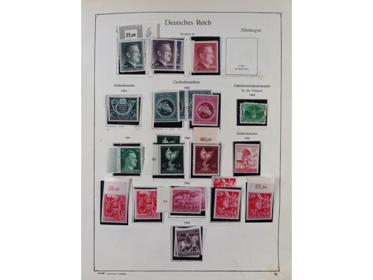 1872/1945, ungebrauchte/postfrische und gestempelte Sammlung, dabei u.a. Mi.-Nr. Bl. 1 postfrisch (Unterrand etwas geknickt) 