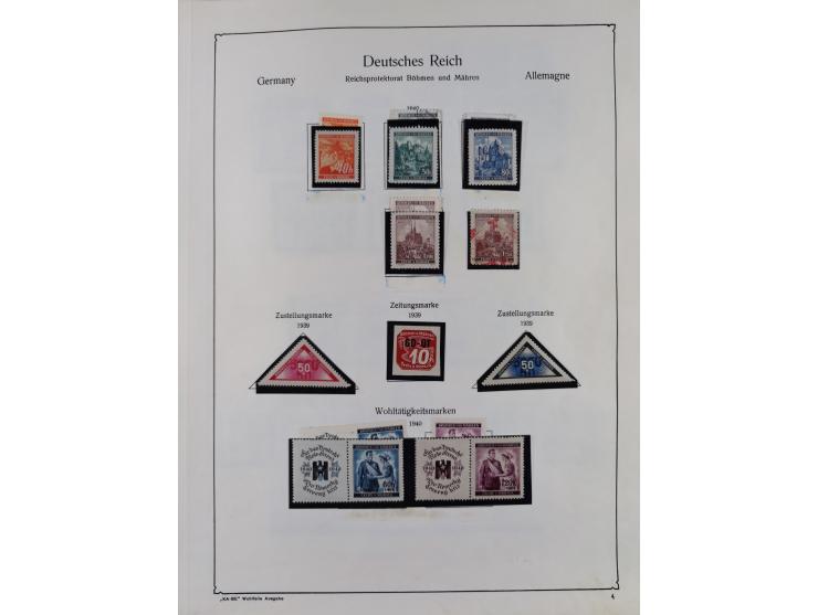 1872/1945, ungebrauchte/postfrische und gestempelte Sammlung, dabei u.a. Mi.-Nr. Bl. 1 postfrisch (Unterrand etwas geknickt) 