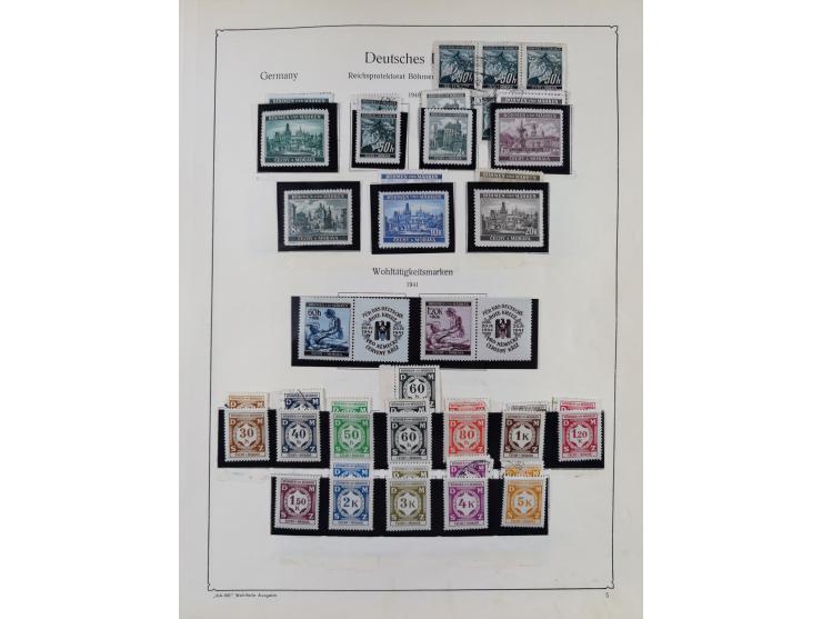 1872/1945, ungebrauchte/postfrische und gestempelte Sammlung, dabei u.a. Mi.-Nr. Bl. 1 postfrisch (Unterrand etwas geknickt) 