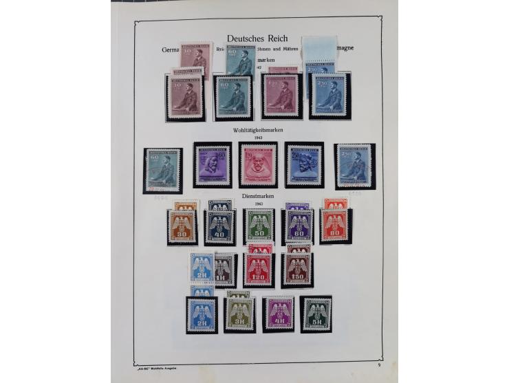 1872/1945, ungebrauchte/postfrische und gestempelte Sammlung, dabei u.a. Mi.-Nr. Bl. 1 postfrisch (Unterrand etwas geknickt) 
