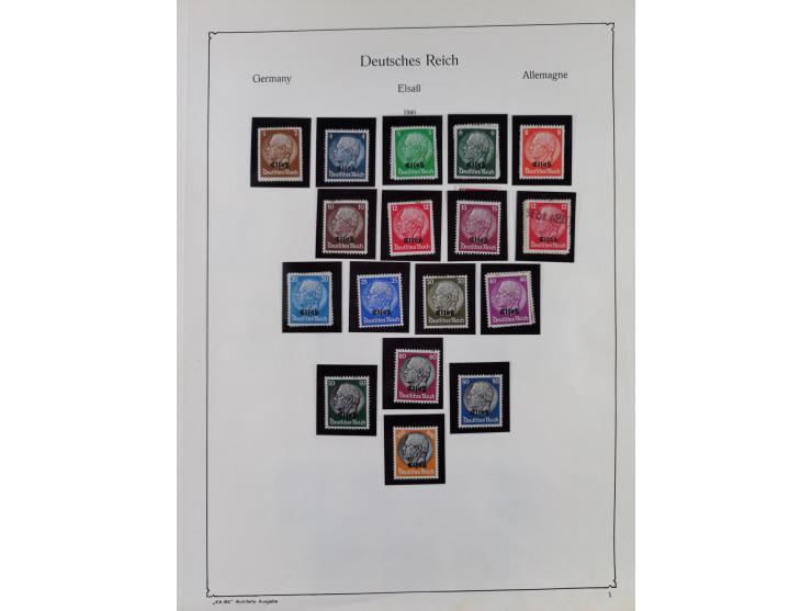 1872/1945, ungebrauchte/postfrische und gestempelte Sammlung, dabei u.a. Mi.-Nr. Bl. 1 postfrisch (Unterrand etwas geknickt) 