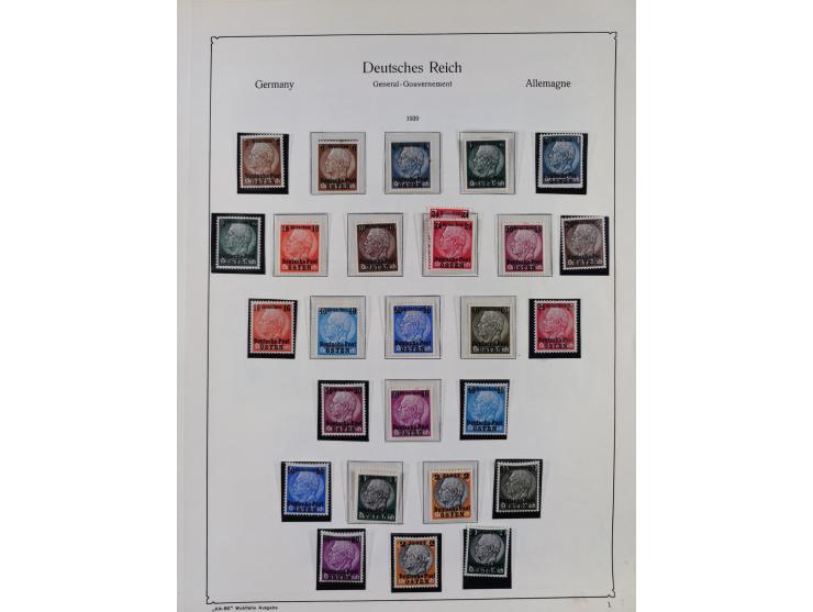 1872/1945, ungebrauchte/postfrische und gestempelte Sammlung, dabei u.a. Mi.-Nr. Bl. 1 postfrisch (Unterrand etwas geknickt) 