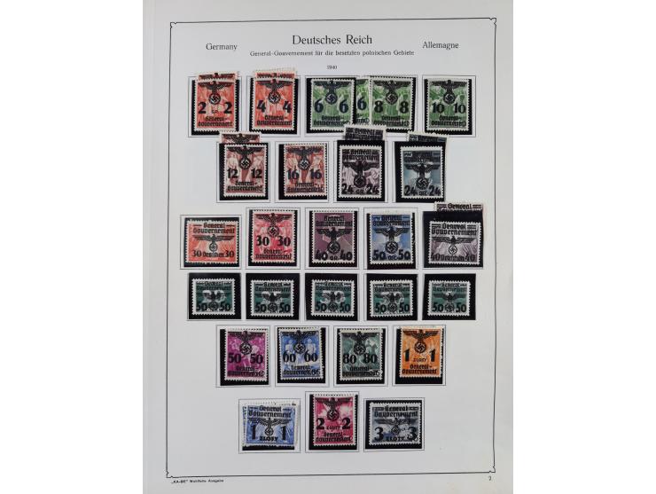 1872/1945, ungebrauchte/postfrische und gestempelte Sammlung, dabei u.a. Mi.-Nr. Bl. 1 postfrisch (Unterrand etwas geknickt) 