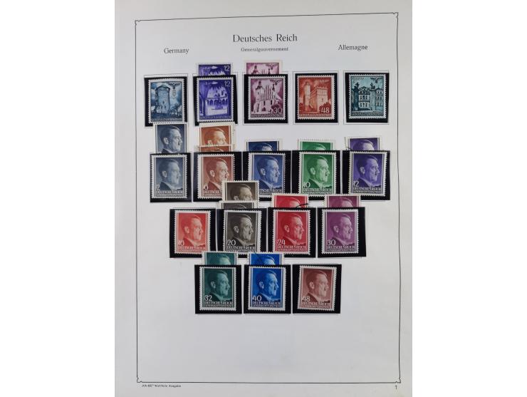 1872/1945, ungebrauchte/postfrische und gestempelte Sammlung, dabei u.a. Mi.-Nr. Bl. 1 postfrisch (Unterrand etwas geknickt) 