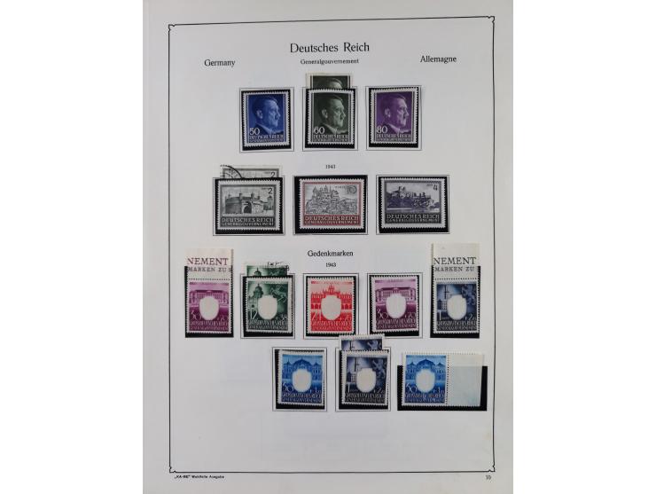 1872/1945, ungebrauchte/postfrische und gestempelte Sammlung, dabei u.a. Mi.-Nr. Bl. 1 postfrisch (Unterrand etwas geknickt) 