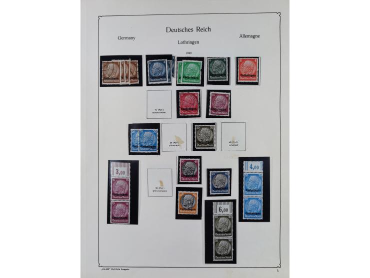 1872/1945, ungebrauchte/postfrische und gestempelte Sammlung, dabei u.a. Mi.-Nr. Bl. 1 postfrisch (Unterrand etwas geknickt) 