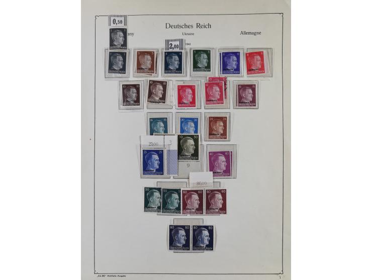 1872/1945, ungebrauchte/postfrische und gestempelte Sammlung, dabei u.a. Mi.-Nr. Bl. 1 postfrisch (Unterrand etwas geknickt) 