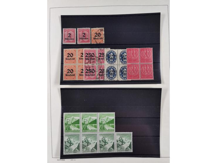 1872/1945, ungebrauchte/postfrische und gestempelte Sammlung, dabei u.a. Mi.-Nr. Bl. 1 postfrisch (Unterrand etwas geknickt) 