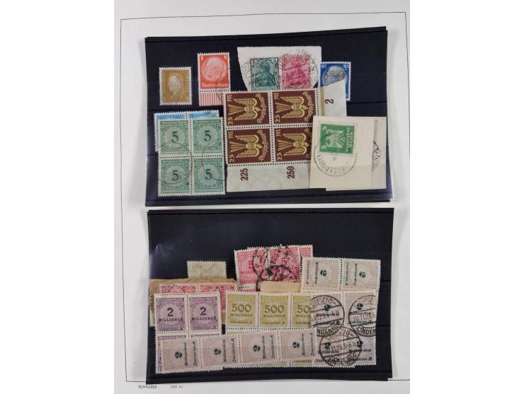 1872/1945, ungebrauchte/postfrische und gestempelte Sammlung, dabei u.a. Mi.-Nr. Bl. 1 postfrisch (Unterrand etwas geknickt) 