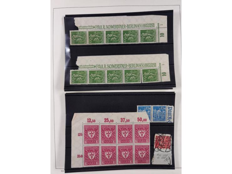 1872/1945, ungebrauchte/postfrische und gestempelte Sammlung, dabei u.a. Mi.-Nr. Bl. 1 postfrisch (Unterrand etwas geknickt) 