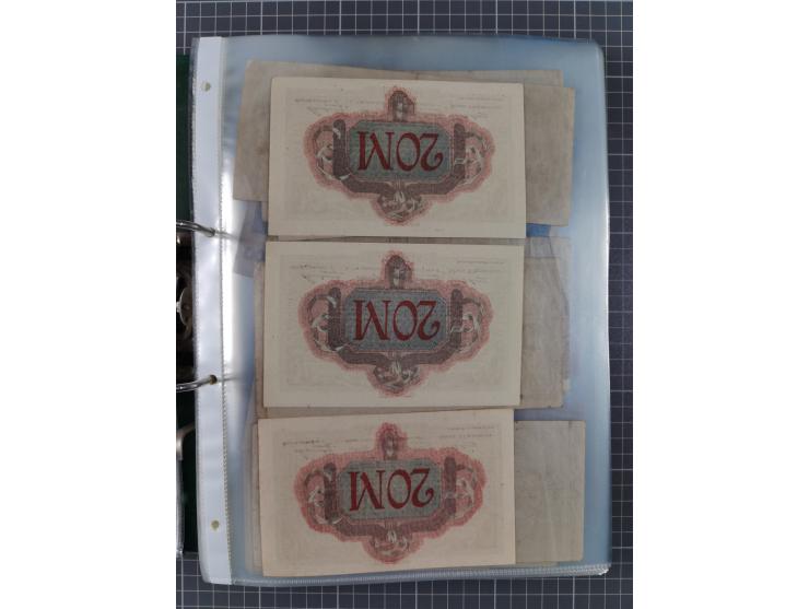 ALLE WELT: 1898/1984 ca., über 300 Banknoten, u.a Deutsches Reich, sowie Notgeld, II-III