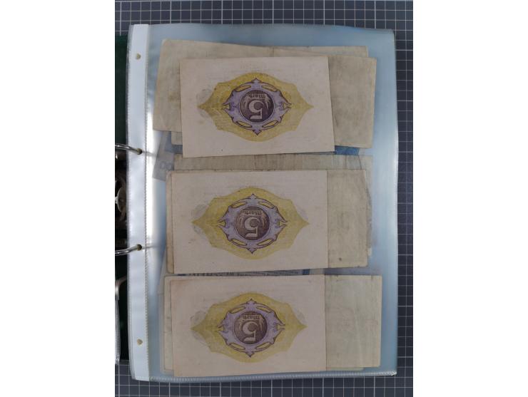 ALLE WELT: 1898/1984 ca., über 300 Banknoten, u.a Deutsches Reich, sowie Notgeld, II-III