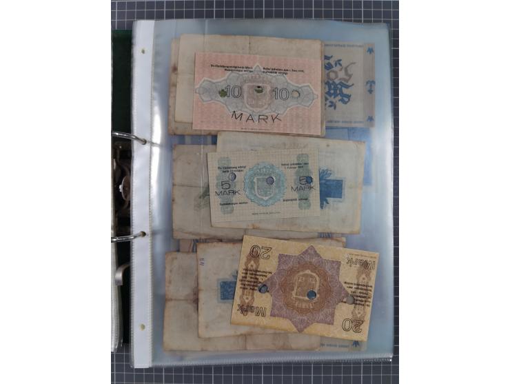 ALLE WELT: 1898/1984 ca., über 300 Banknoten, u.a Deutsches Reich, sowie Notgeld, II-III