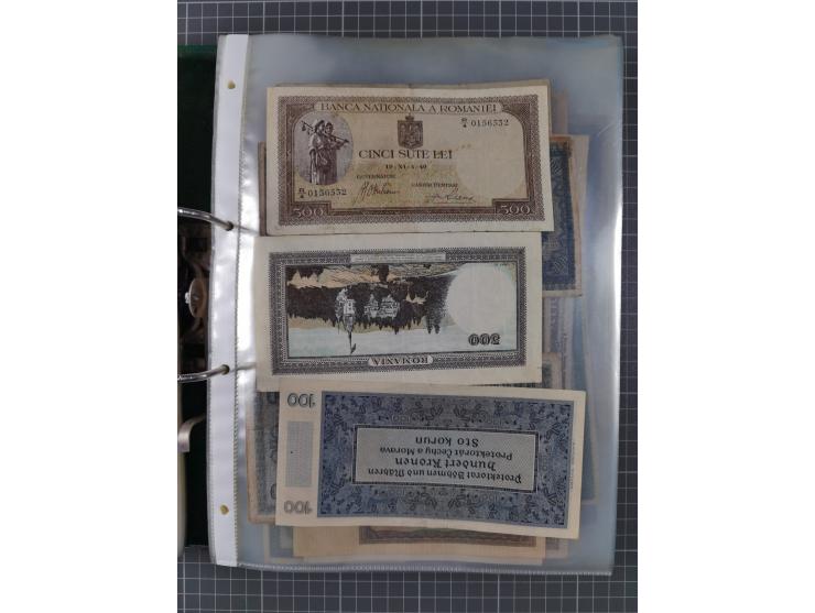 ALLE WELT: 1898/1984 ca., über 300 Banknoten, u.a Deutsches Reich, sowie Notgeld, II-III