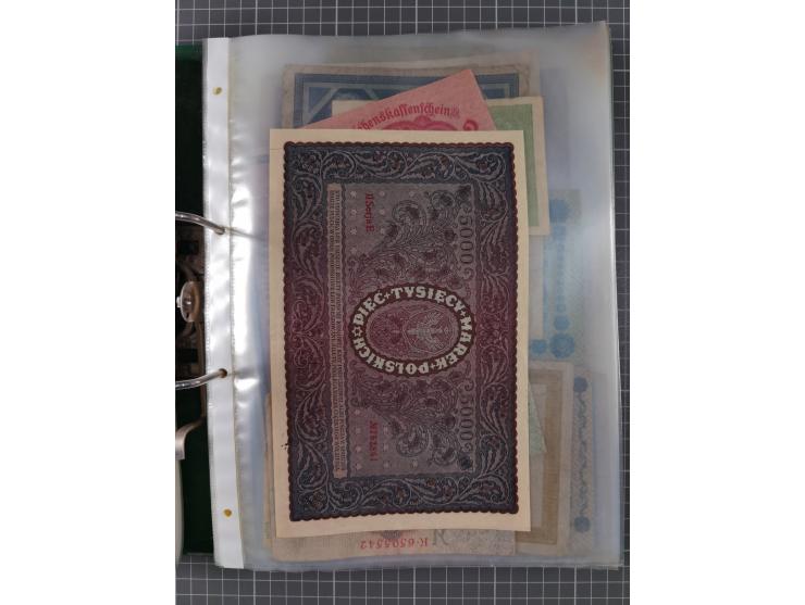 ALLE WELT: 1898/1984 ca., über 300 Banknoten, u.a Deutsches Reich, sowie Notgeld, II-III