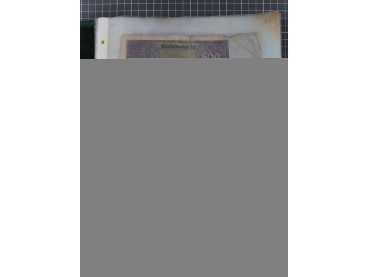 ALLE WELT: 1898/1984 ca., über 300 Banknoten, u.a Deutsches Reich, sowie Notgeld, II-III