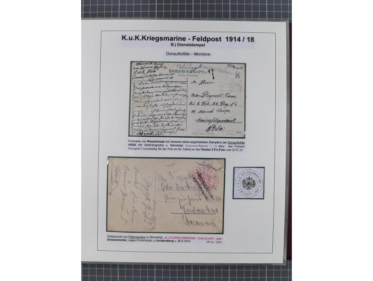 1901/18, Kriegsmarine Schiffspost, reichhaltige Ausstellungs-Sammlung mit über 80 Briefen und Karten, bessere Stücke dabei mi