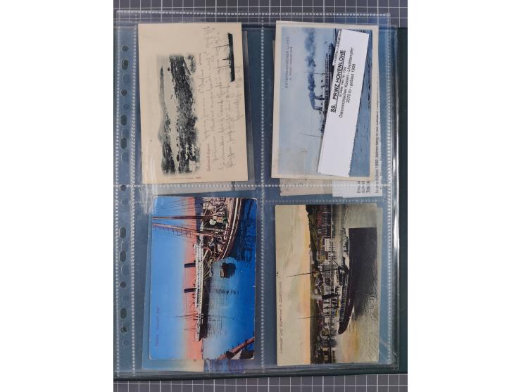 1869/1915, reichhaltige Schiffspost-Sammlung mit über 60 Briefen und Karten, inklusive Ungarn-Kroatien, viele interessante St