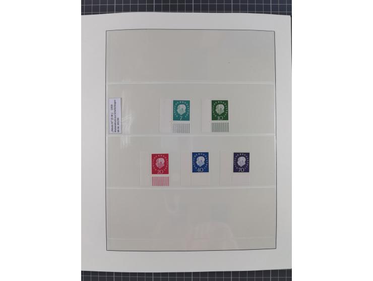 1951/2020, postfrische Sammlung “ Dauerserien Eckrandstücke”, ab Posthornsatz kpl. unsigniert und ungefaltet, einwandfrei (FA