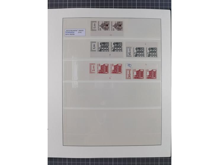 1951/2020, postfrische Sammlung “ Dauerserien Eckrandstücke”, ab Posthornsatz kpl. unsigniert und ungefaltet, einwandfrei (FA