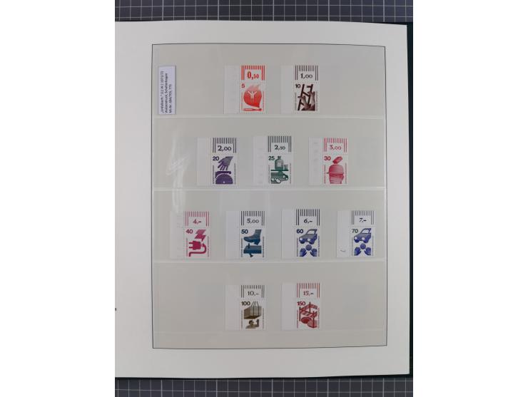 1951/2020, postfrische Sammlung “ Dauerserien Eckrandstücke”, ab Posthornsatz kpl. unsigniert und ungefaltet, einwandfrei (FA