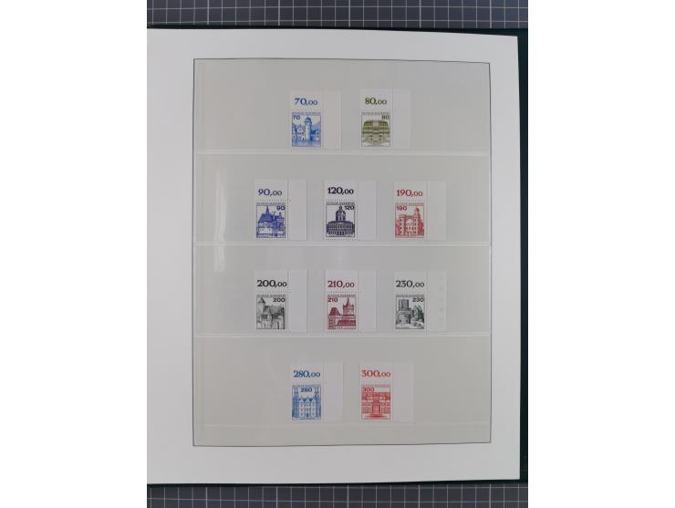 1951/2020, postfrische Sammlung “ Dauerserien Eckrandstücke”, ab Posthornsatz kpl. unsigniert und ungefaltet, einwandfrei (FA