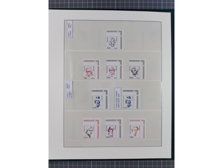 1951/2020, postfrische Sammlung “ Dauerserien Eckrandstücke”, ab Posthornsatz kpl. unsigniert und ungefaltet, einwandfrei (FA