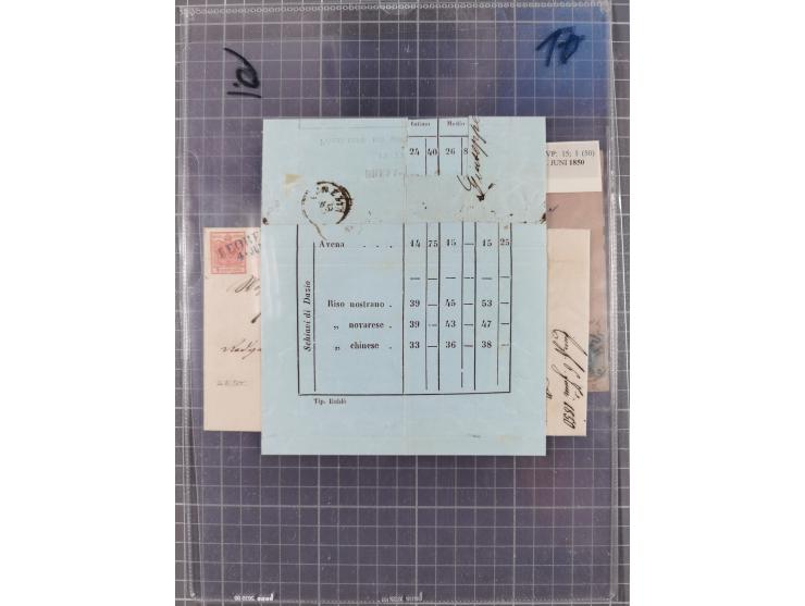 1850/1914, kleine gestempelte Partie mit 16 Briefen und Karten, dabei bessere Stücke mit u.a. Mi.-Nr. 3X (gefaltet) mit “LEOB