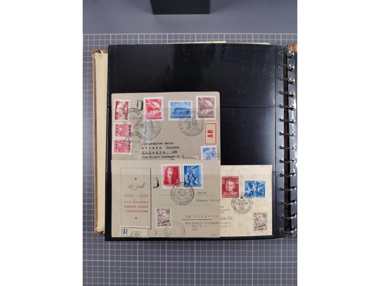 1894/1984 (ca.), group of over 220 covers and cards, including some forerunners with Montenegro and Bosnia Herzegovina, many 