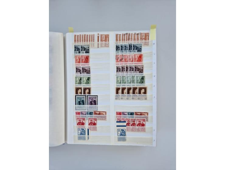 1940/60, massive mint never hinged and used accumulation with an abundance of duplicates, some better values throughout like 