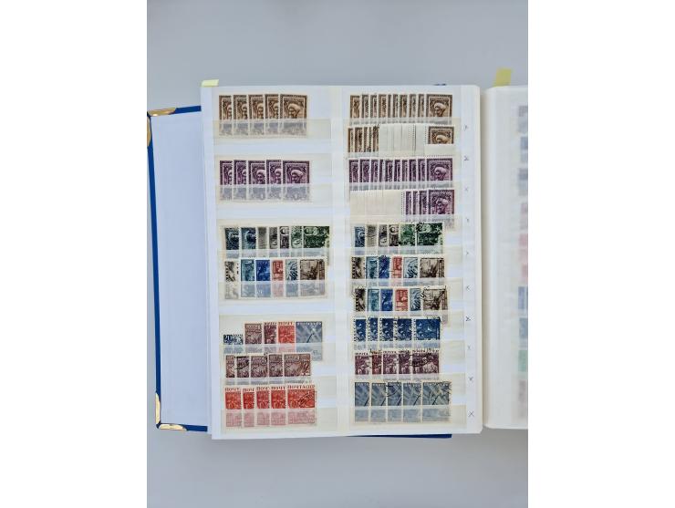 1940/60, massive mint never hinged and used accumulation with an abundance of duplicates, some better values throughout like 