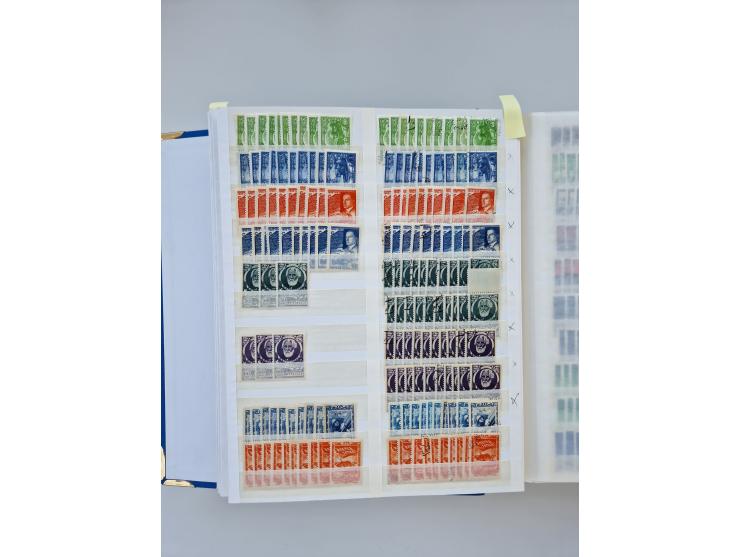 1940/60, massive mint never hinged and used accumulation with an abundance of duplicates, some better values throughout like 