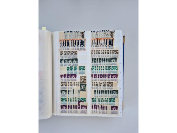 1940/60, massive mint never hinged and used accumulation with an abundance of duplicates, some better values throughout like 