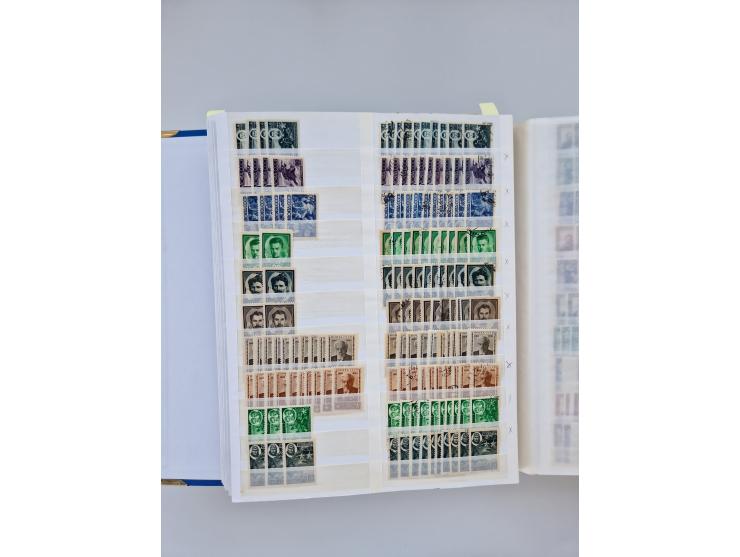 1940/60, massive mint never hinged and used accumulation with an abundance of duplicates, some better values throughout like 