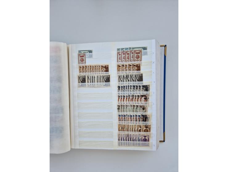 1940/60, massive mint never hinged and used accumulation with an abundance of duplicates, some better values throughout like 