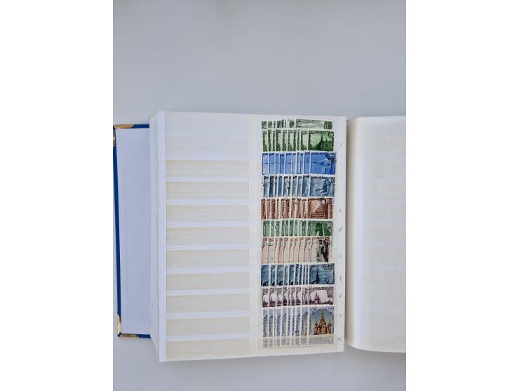 1940/60, massive mint never hinged and used accumulation with an abundance of duplicates, some better values throughout like 