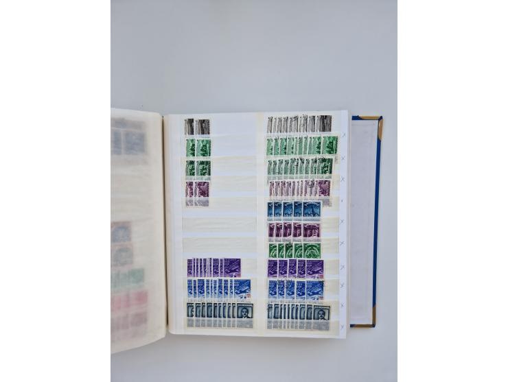 1940/60, massive mint never hinged and used accumulation with an abundance of duplicates, some better values throughout like 