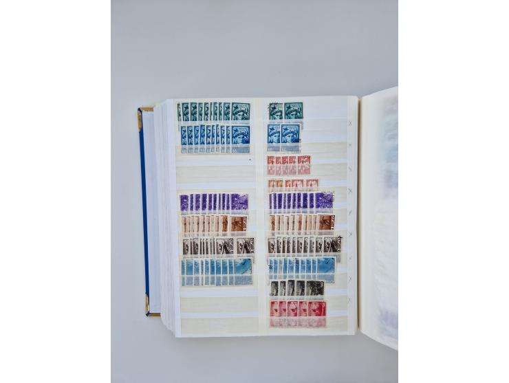 1940/60, massive mint never hinged and used accumulation with an abundance of duplicates, some better values throughout like 