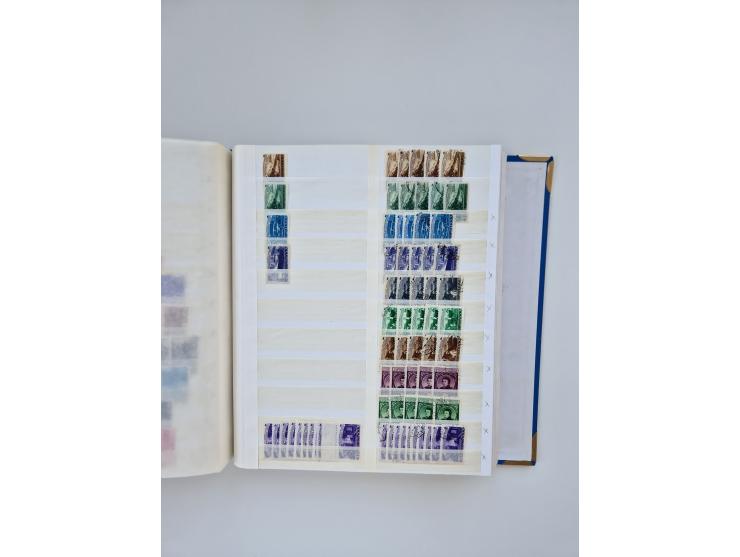 1940/60, massive mint never hinged and used accumulation with an abundance of duplicates, some better values throughout like 