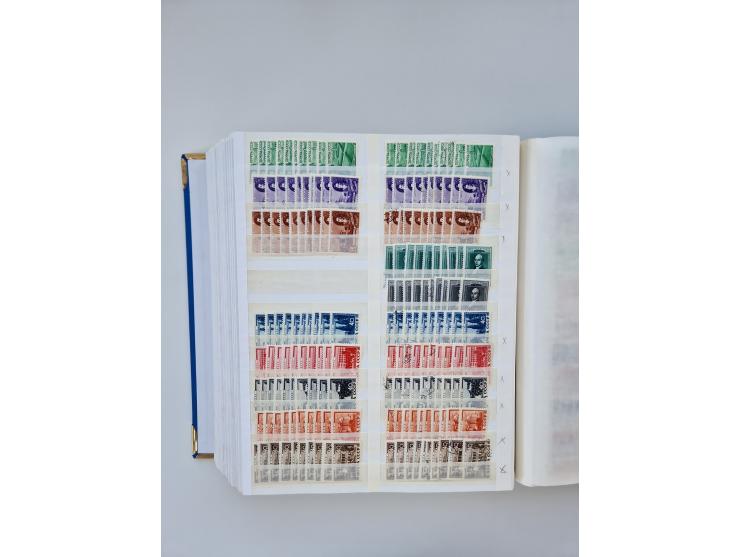 1940/60, massive mint never hinged and used accumulation with an abundance of duplicates, some better values throughout like 