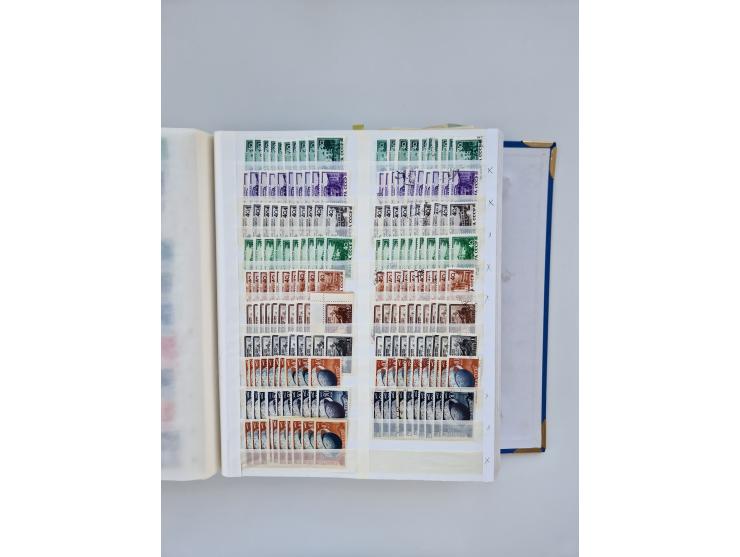 1940/60, massive mint never hinged and used accumulation with an abundance of duplicates, some better values throughout like 