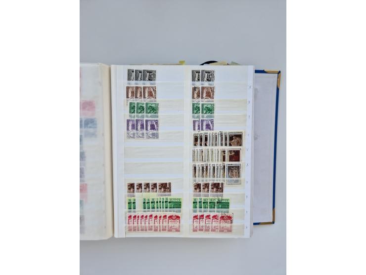 1940/60, massive mint never hinged and used accumulation with an abundance of duplicates, some better values throughout like 